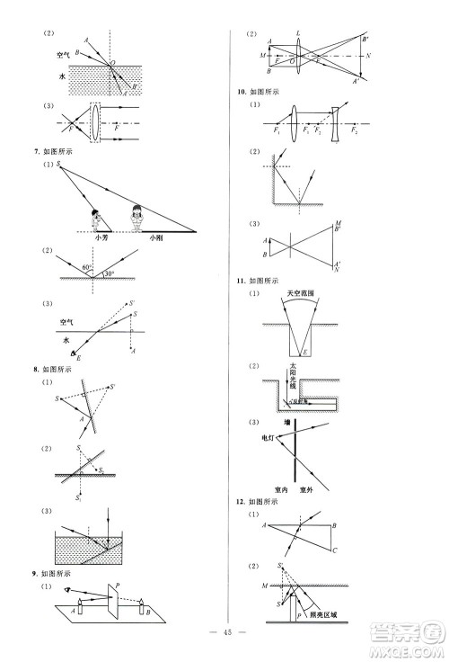 2018亮点给力大试卷物理八年级上册江苏版答案 2018亮点给力大试卷物理八年级上册江苏版答案
