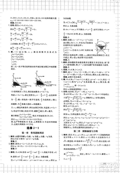 提分库高中数学高一至高三复试专用参考答案