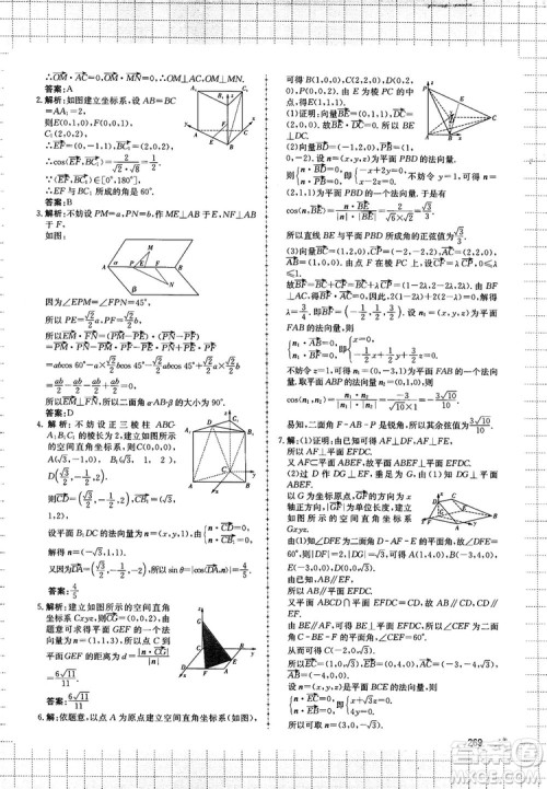 提分库高中数学高一至高三复试专用参考答案