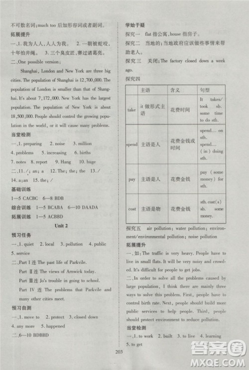 2018资源与评价英语八年级上册外研版参考答案