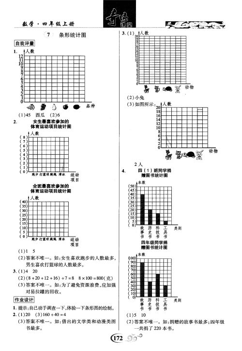 2018秋奇迹课堂数学4四年级上册人教版数法题解参考答案