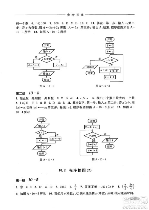 2018年高中五星级同步题组训练与测评数学高二年级第一学期参考答案