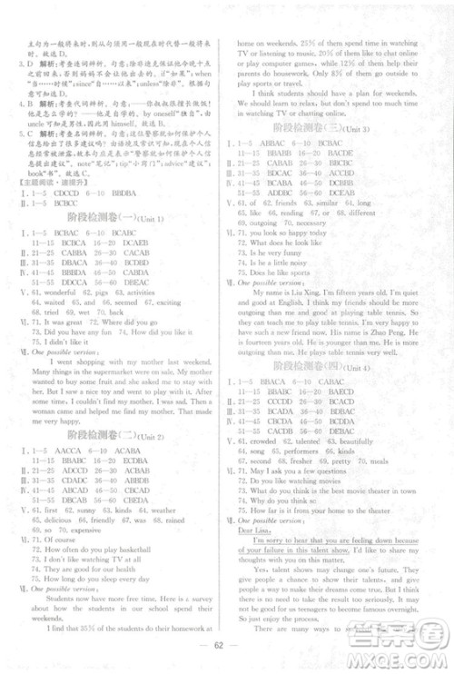 2018新版同步学历案课时练人教版英语八年级上册答案 2018新版同步学历案课时练人教版英语八年级上册答案