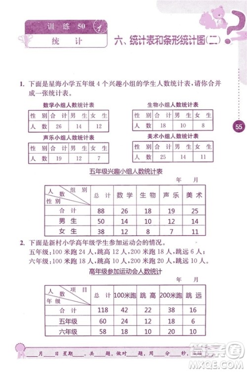 2018秋口算心算速算能力训练提优能手小学数学五年级上册江苏版答案 2018秋口算心算速算能力训练提优能手小学数学五年级上册江苏版答案