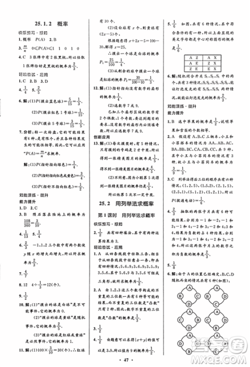 2018新版初中同步测控优化设计九年级数学上册人教版答案 2018新版初中同步测控优化设计九年级数学上册人教版答案