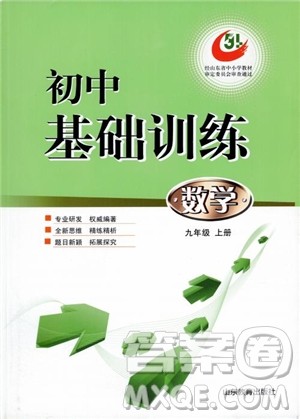 2018五四制鲁教版初中基础训练数学9九年级上册参考答案