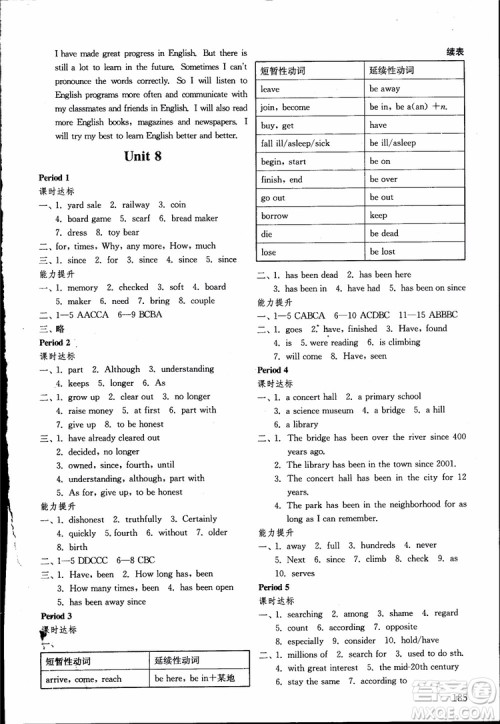2018年五四制英语八年级上册初中基础训练参考答案 2018年五四制英语八年级上册初中基础训练参考答案