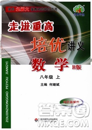 2018秋走进重高培优讲义数学8年级上北师版B版参考答案