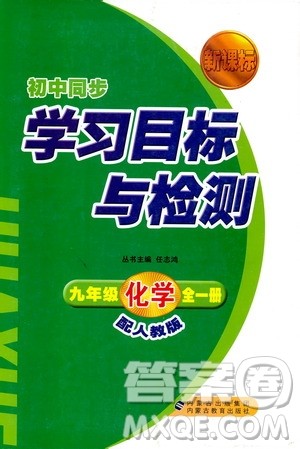 人教版2018新课标初中同步学习目标与检测九年级化学全一册参考答案