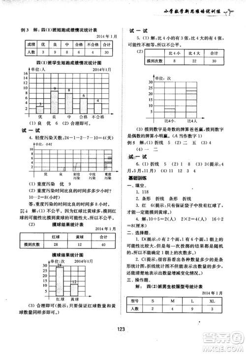 南大励学新思维培优训练数学四年级参考答案 南大励学新思维培优训练数学四年级参考答案