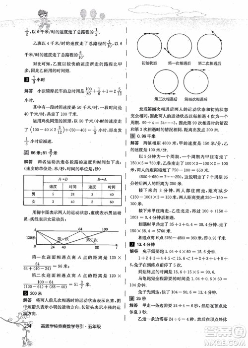 2018年高思学校竞赛数学导引五年级详解升级版参考答案