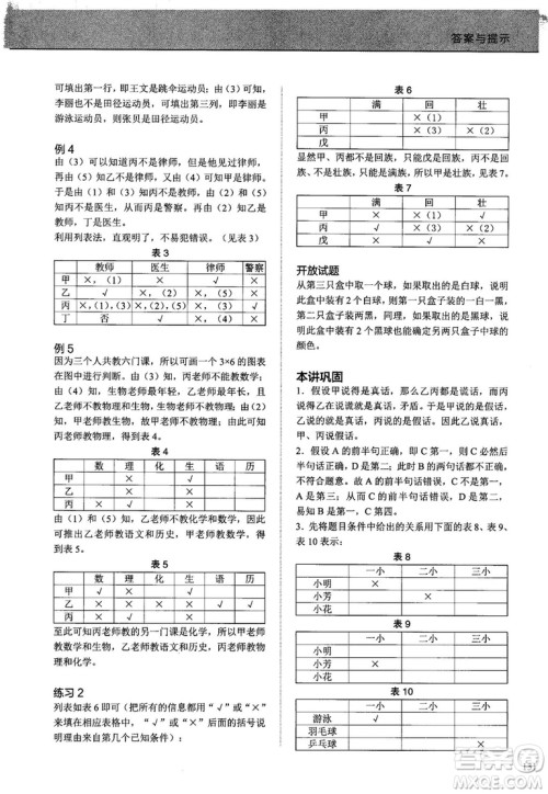 2018版学而思培优小学奥数优秀生培养教程7级参考答案