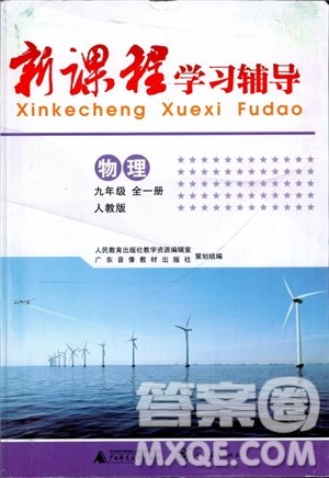 2018年新课程学习辅导物理9年级全一册人教版参考答案