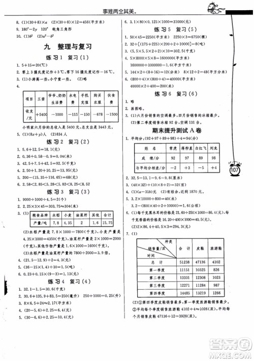 2018秋春雨教育小学数学应用题解题高手五年级上册苏教江苏版参考答案 2018秋春雨教育小学数学应用题解题高手五年级上册苏教江苏版参考答案