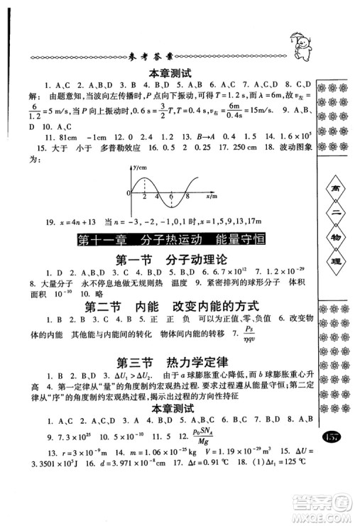 2018年中国华罗庚学校物理课本高二年级春雨奥赛丛书参考答案