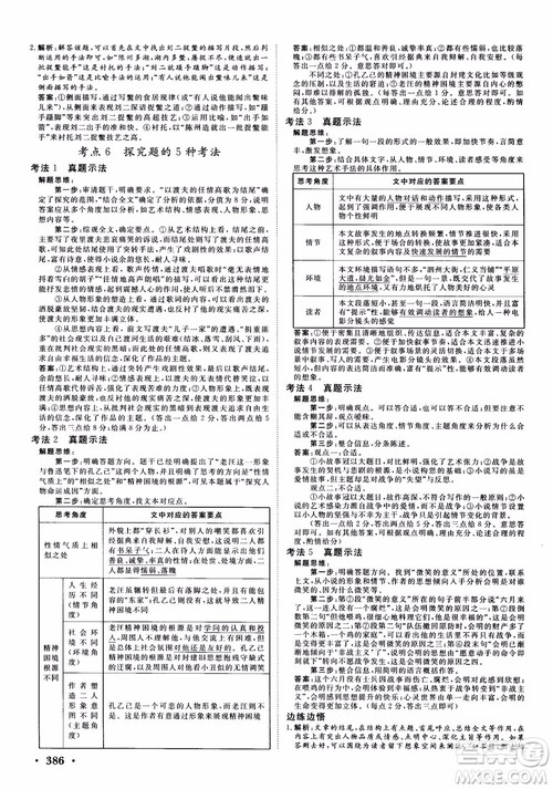 甘肃教育出版社2019课堂新坐标高三一轮总复习语文参考答案 甘肃教育出版社2019课堂新坐标高三一轮总复习语文参考答案