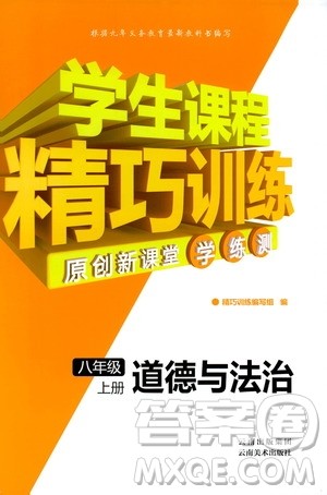 2018版学生课程精巧训练道德与法治八年级上册人教RJ版答案