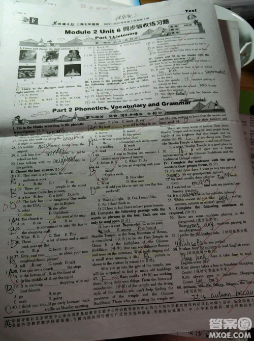 英语辅导报2018上海七年级版第8期答案 英语辅导报2018上海七年级版第8期答案