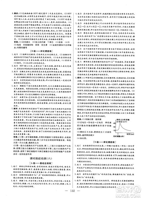 2018-2019版三维设计生物必修3SJ苏教版答案 2018-2019版三维设计生物必修3SJ苏教版答案