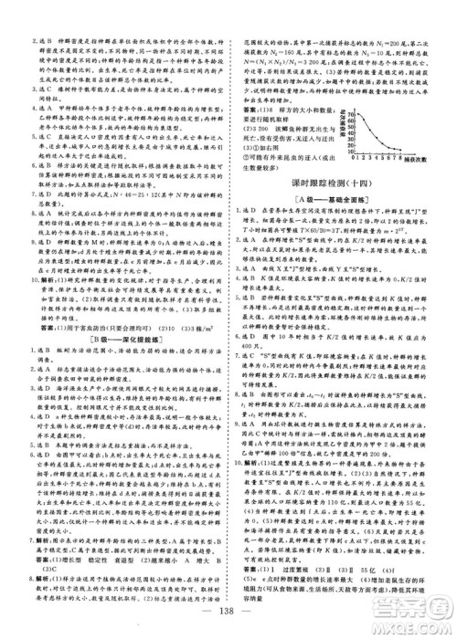 2018-2019版三维设计生物必修3SJ苏教版答案 2018-2019版三维设计生物必修3SJ苏教版答案