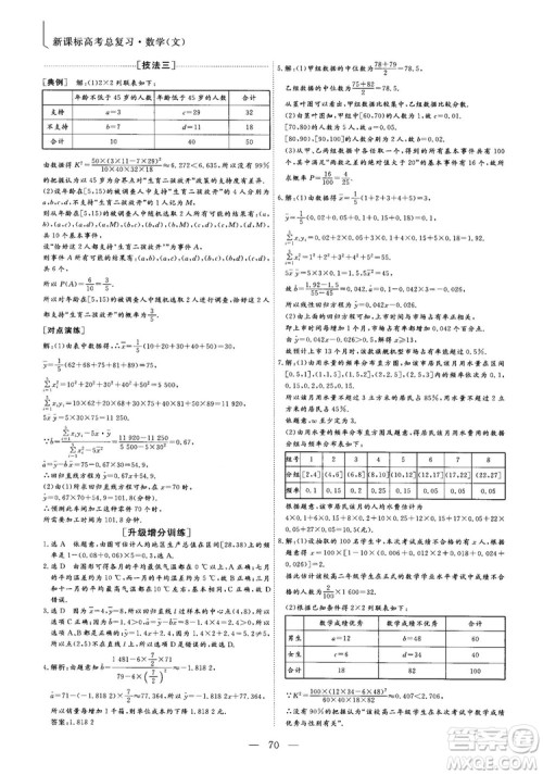 2018年最新版三维设计小题提速大题冲关高三文科数学答案