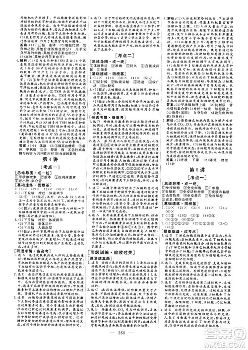 2018版三维设计高三一轮高考总复习生物参考答案 2018版三维设计高三一轮高考总复习生物参考答案