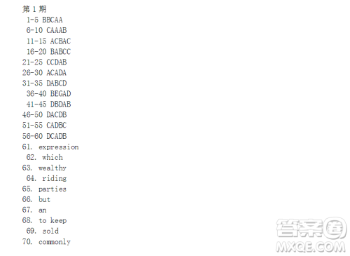 学英语报2018高三N第1期答案 学英语报2018高三N第1期答案