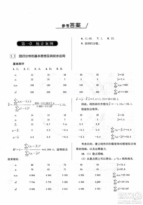胜券在握2018同步解析与测评数学选修1-2A版参考答案 胜券在握2018同步解析与测评数学选修1-2A版参考答案