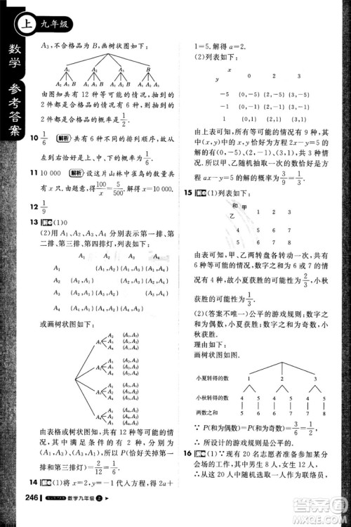 1加1轻巧夺冠课堂直播2018九年级数学上册华师大版参考答案