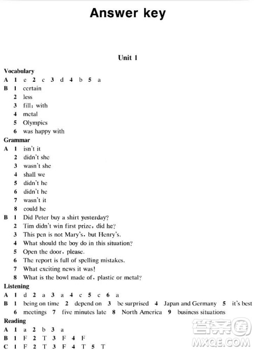 2018秋上教版A版知识与能力训练英语九年级上册评价手册答案 2018秋上教版A版知识与能力训练英语九年级上册评价手册答案