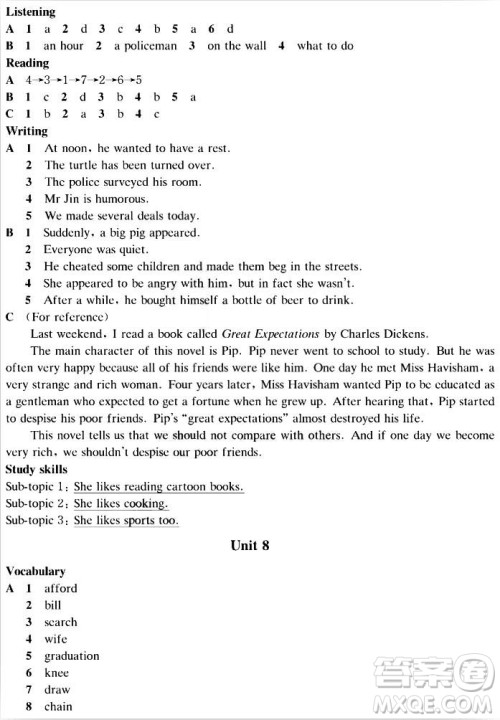 2018秋上教版A版知识与能力训练英语九年级上册评价手册答案 2018秋上教版A版知识与能力训练英语九年级上册评价手册答案
