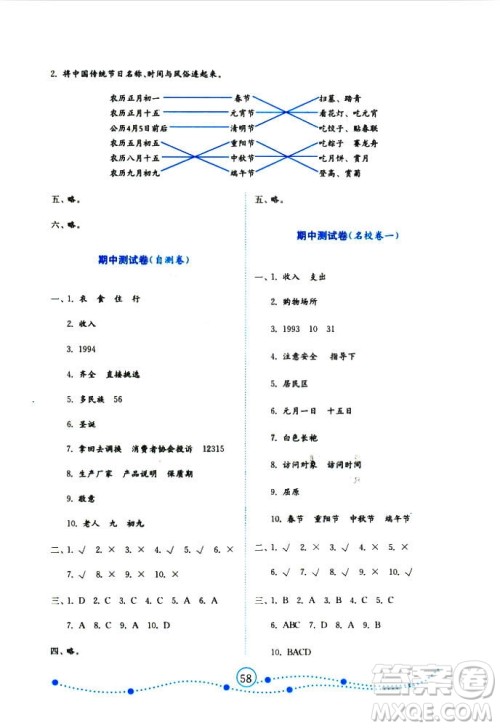 9787532898886金版2018小学品德与社会试卷金钥匙鲁人版四年级上册答案