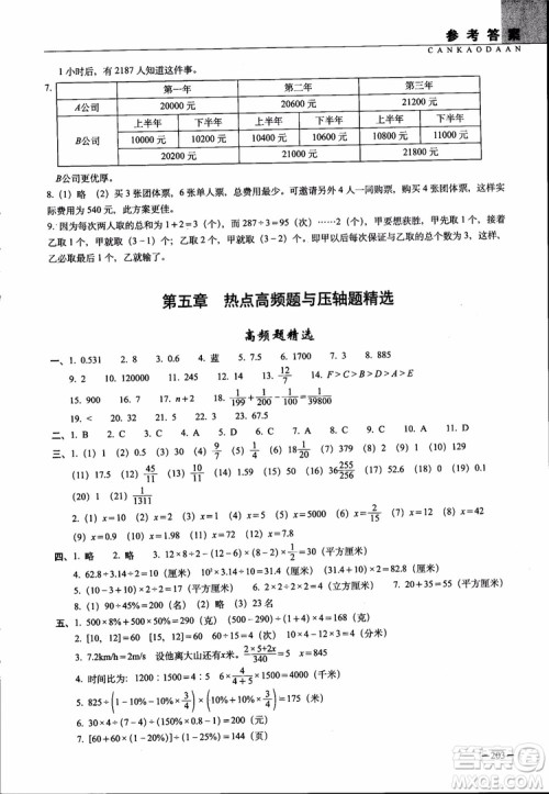 全国68所名牌小学2019年新题型题库数学参考答案 全国68所名牌小学2019年新题型题库数学参考答案