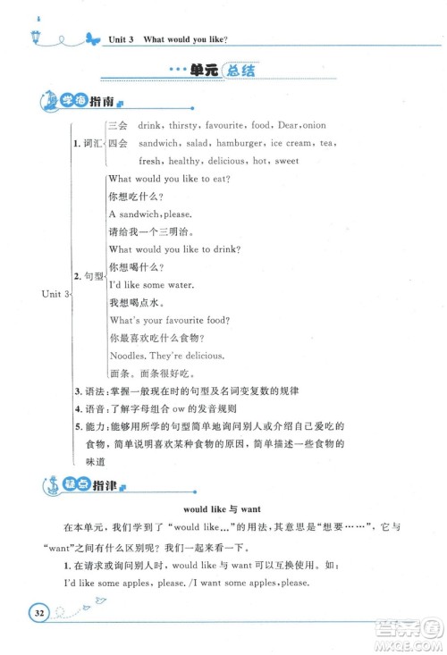 9787107318009小学生同步测控优化设计五年级英语上册2018人教版增强版答案