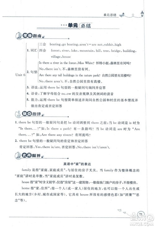 9787107318009小学生同步测控优化设计五年级英语上册2018人教版增强版答案