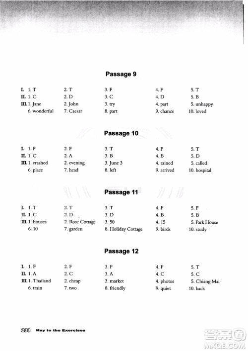 2018年新课标初中英语阅读100篇参考答案 2018年新课标初中英语阅读100篇参考答案
