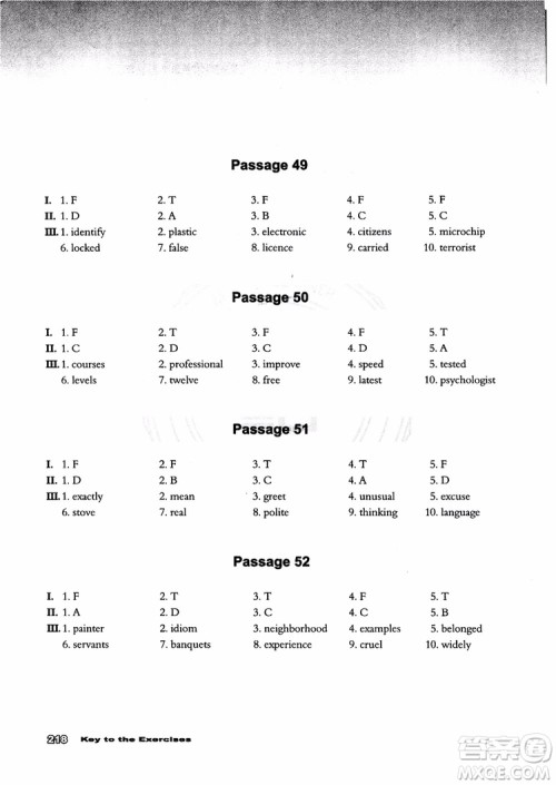 2018年新课标初中英语阅读100篇参考答案 2018年新课标初中英语阅读100篇参考答案