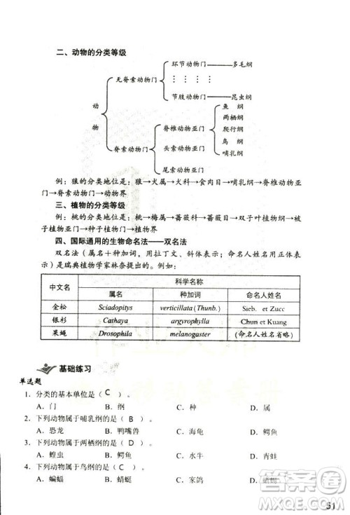 9787550720619知识与能力训练2018年生物学八年级上册人教版答案 9787550720619知识与能力训练2018年生物学八年级上册人教版答案