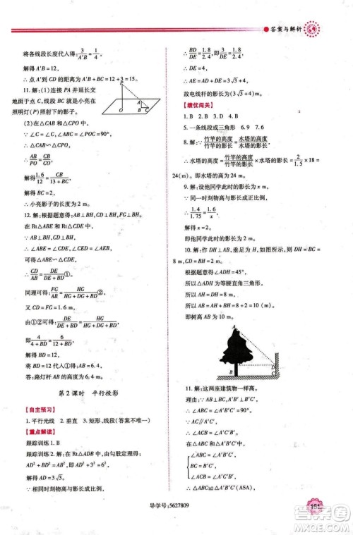 9787561391686绩优学案九年级数学上册北师大版2018答案 9787561391686绩优学案九年级数学上册北师大版2018答案