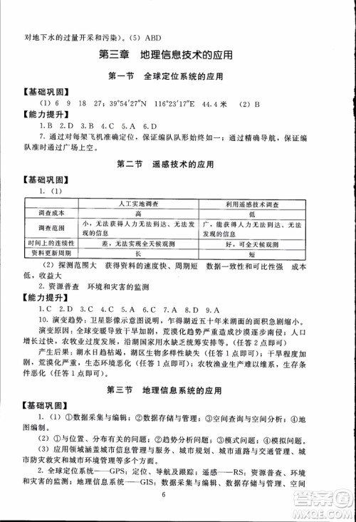 2018年海淀名师伴你学同步学练测高中地理必修3参考答案