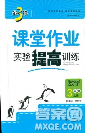 9787305167812金3练2018年课堂作业实验提高训练三年级上册数学新课标江苏版答案 9787305167812金3练2018年课堂作业实验提高训练三年级上册数学新课标江苏版答案