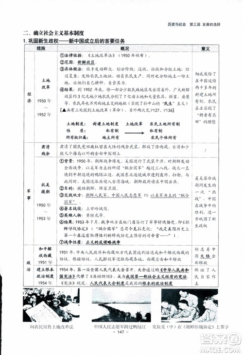 2018杨柳文化历史与社会思想品德中考总复习学习手册考点解读省考点版参考答案