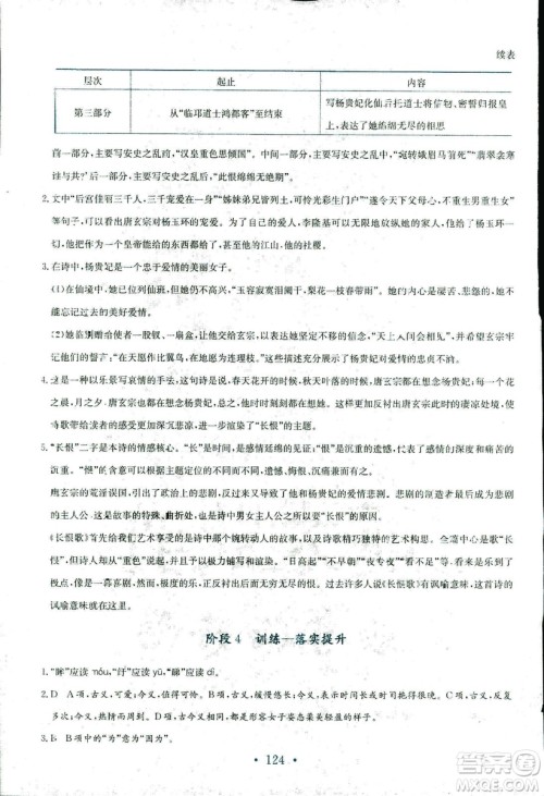 人教版2018年新编高中同步作业语文选修中国古代诗歌散文欣赏答案 人教版2018年新编高中同步作业语文选修中国古代诗歌散文欣赏答案