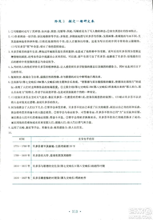 人教版2018年新编高中同步作业语文选修中外传记作品选读答案 人教版2018年新编高中同步作业语文选修中外传记作品选读答案