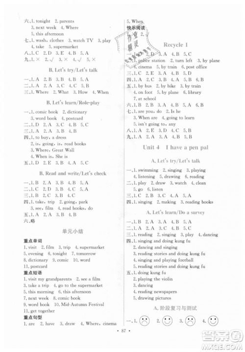 9787107287381能力培养与测试人教版英语PEP六年级上册河北专版答案 9787107287381能力培养与测试人教版英语PEP六年级上册河北专版答案