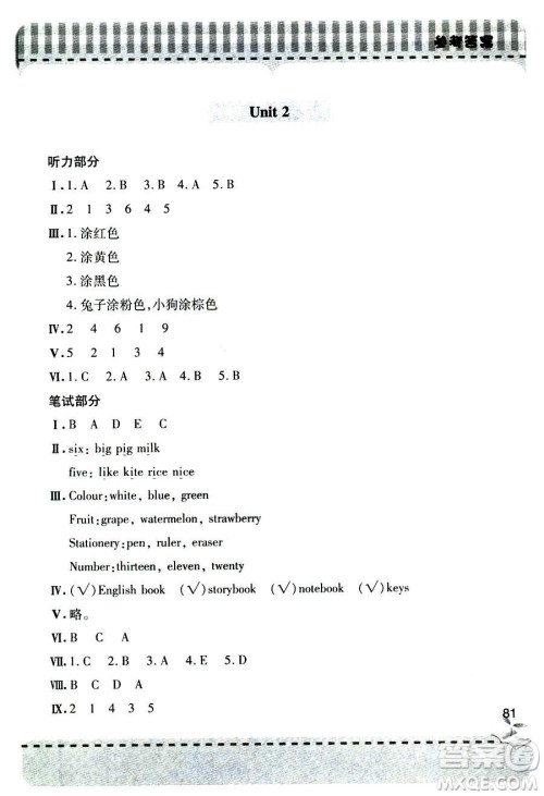 9787543610033新课堂同步学习与探究2018四年级英语人教版上册六三制答案 9787543610033新课堂同步学习与探究2018四年级英语人教版上册六三制答案