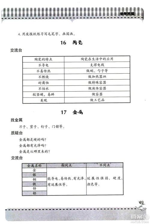 9787543663657五年级科学上册2018年秋青岛版新课堂同步学习与探究答案 9787543663657五年级科学上册2018年秋青岛版新课堂同步学习与探究答案