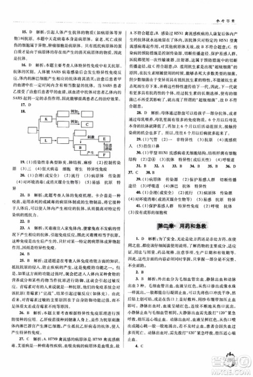 金博士2018年轻巧夺冠生物八年级全一册青岛专用参考答案