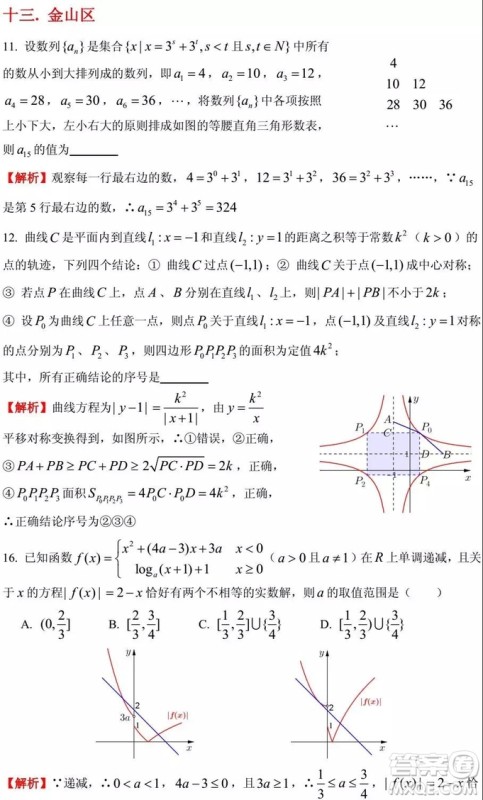 2015-2018年上海高三一模数学填选难题解析汇总 2015-2018年上海高三一模数学填选难题解析汇总
