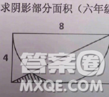 求阴影面积4 8答案 求阴影面积长8宽4答案 抖音求阴影面积答案